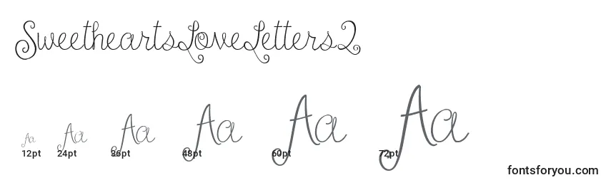 SweetheartsLoveLetters2 Font Sizes