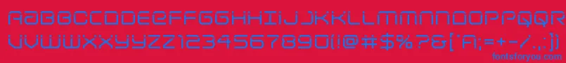 Lightbrigadelaser Font – Blue Fonts on Red Background