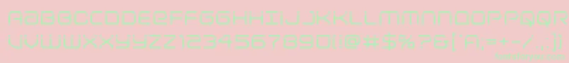 Lightbrigadelaser Font – Green Fonts on Pink Background