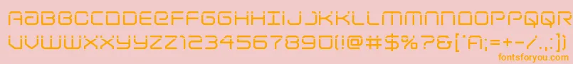 Lightbrigadelaser Font – Orange Fonts on Pink Background