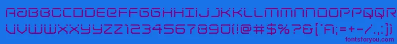 Lightbrigadelaser Font – Purple Fonts on Blue Background