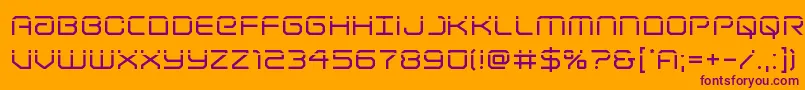 Lightbrigadelaser Font – Purple Fonts on Orange Background