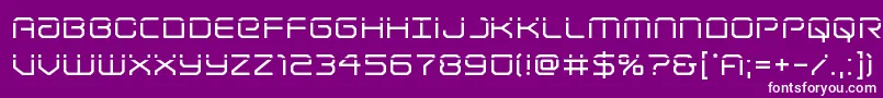 Lightbrigadelaser Font – White Fonts on Purple Background