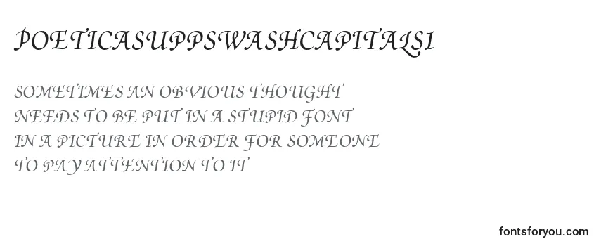 Review of the PoeticaSuppSwashCapitalsI Font