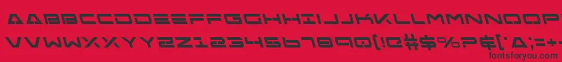 FreeAgentBoldLeftalic Font – Black Fonts on Red Background