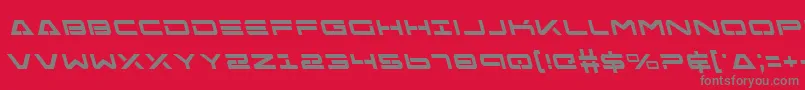 FreeAgentBoldLeftalic Font – Gray Fonts on Red Background