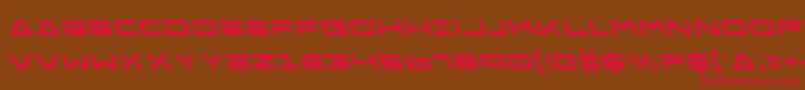 FreeAgentBoldLeftalic Font – Red Fonts on Brown Background