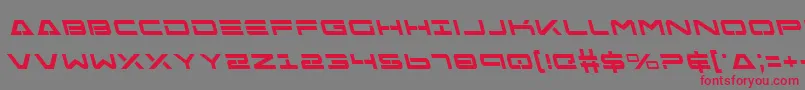 Шрифт FreeAgentBoldLeftalic – красные шрифты на сером фоне