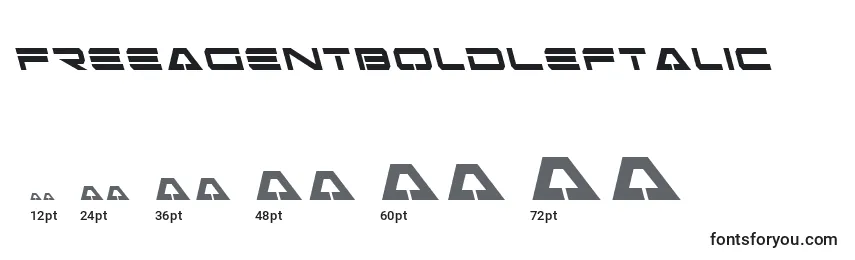 FreeAgentBoldLeftalic Font Sizes