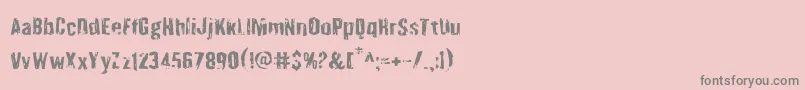 Quarrystone-Schriftart – Graue Schriften auf rosa Hintergrund