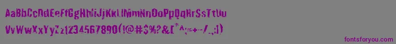 Quarrystone Font – Purple Fonts on Gray Background