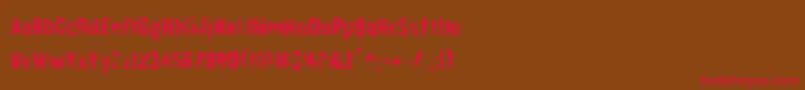 Quarrystone Font – Red Fonts on Brown Background