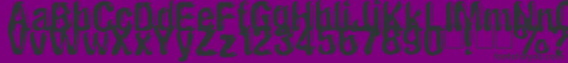 Plekkmees2 Font – Black Fonts on Purple Background