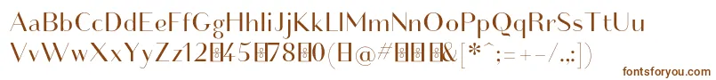 Friandisenormaldemo Font – Brown Fonts on White Background