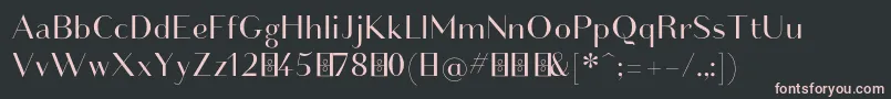 Friandisenormaldemo Font – Pink Fonts on Black Background