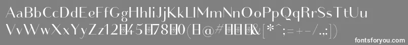 Friandisenormaldemo Font – White Fonts on Gray Background