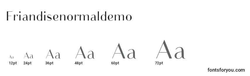 Friandisenormaldemo Font Sizes