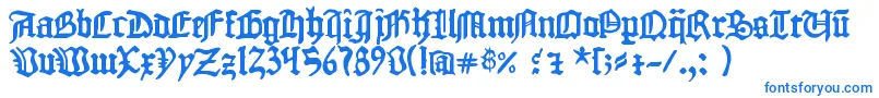 Шрифт 1454GutenbergBibel – синие шрифты