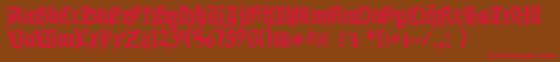 1454GutenbergBibel Font – Red Fonts on Brown Background