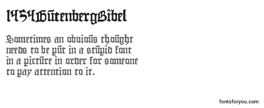 Überblick über die Schriftart 1454GutenbergBibel