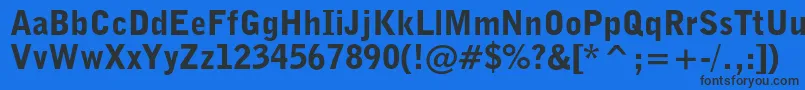 Шрифт Bellgothiccblkbt – чёрные шрифты на синем фоне