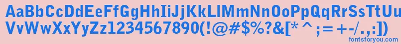 Bellgothiccblkbt Font – Blue Fonts on Pink Background