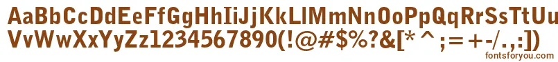 Шрифт Bellgothiccblkbt – коричневые шрифты на белом фоне