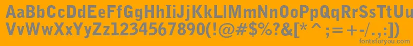 Bellgothiccblkbt Font – Gray Fonts on Orange Background