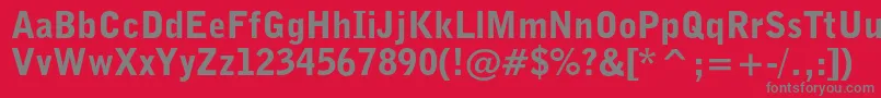 Bellgothiccblkbt Font – Gray Fonts on Red Background