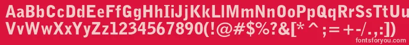 Bellgothiccblkbt Font – Pink Fonts on Red Background