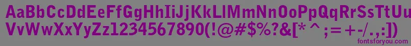 Bellgothiccblkbt Font – Purple Fonts on Gray Background