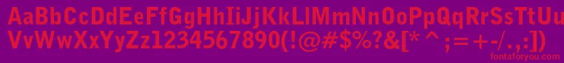 Bellgothiccblkbt Font – Red Fonts on Purple Background