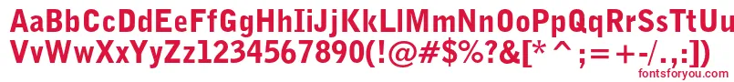 Bellgothiccblkbt Font – Red Fonts on White Background