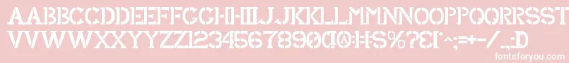 SharkArmy Font – White Fonts on Pink Background