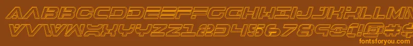 fuente 7thserviceengraveital – Fuentes Naranjas Sobre Fondo Marrón