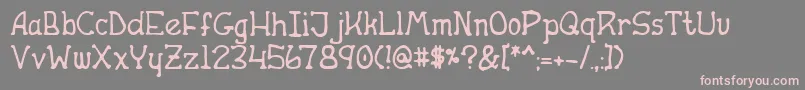 AppleButter Font – Pink Fonts on Gray Background