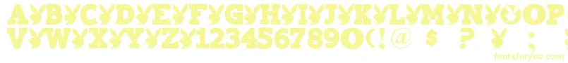 Шрифт Playtoy – жёлтые шрифты