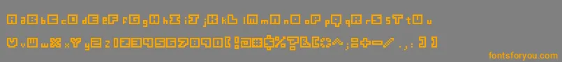 Digiffiti Font – Orange Fonts on Gray Background