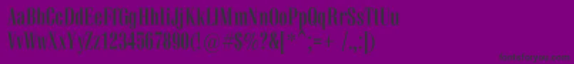 VetrencBold Font – Black Fonts on Purple Background