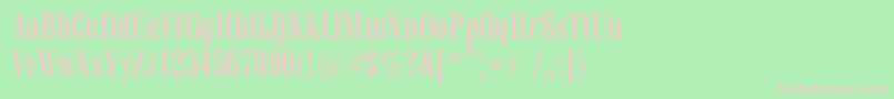 VetrencBold Font – Pink Fonts on Green Background