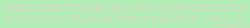 Nottke ffy Font – Pink Fonts on Green Background