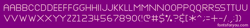 Nottke ffy Font – Pink Fonts on Purple Background