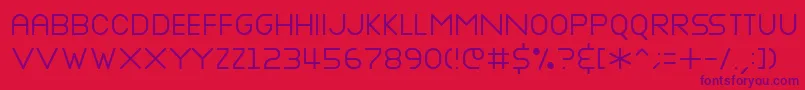 Nottke ffy Font – Purple Fonts on Red Background