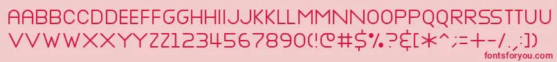 Nottke ffy Font – Red Fonts on Pink Background