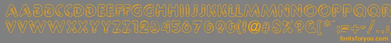 PageclipsRegular Font – Orange Fonts on Gray Background