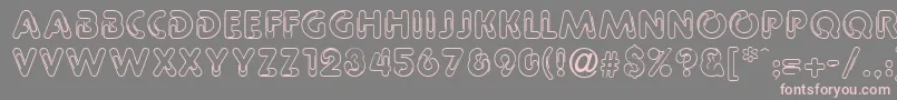 PageclipsRegular Font – Pink Fonts on Gray Background