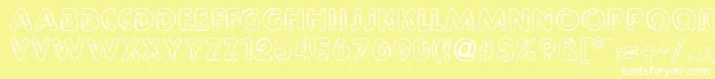 PageclipsRegular Font – White Fonts on Yellow Background