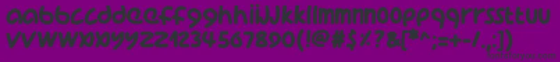 Pwcoolfont Font – Black Fonts on Purple Background