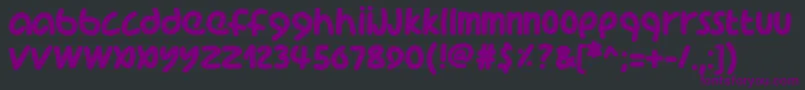 Pwcoolfont Font – Purple Fonts on Black Background