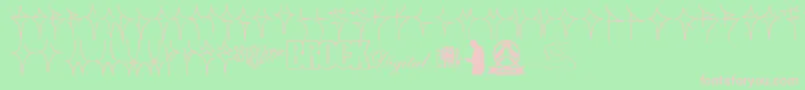 PixoReto Font – Pink Fonts on Green Background